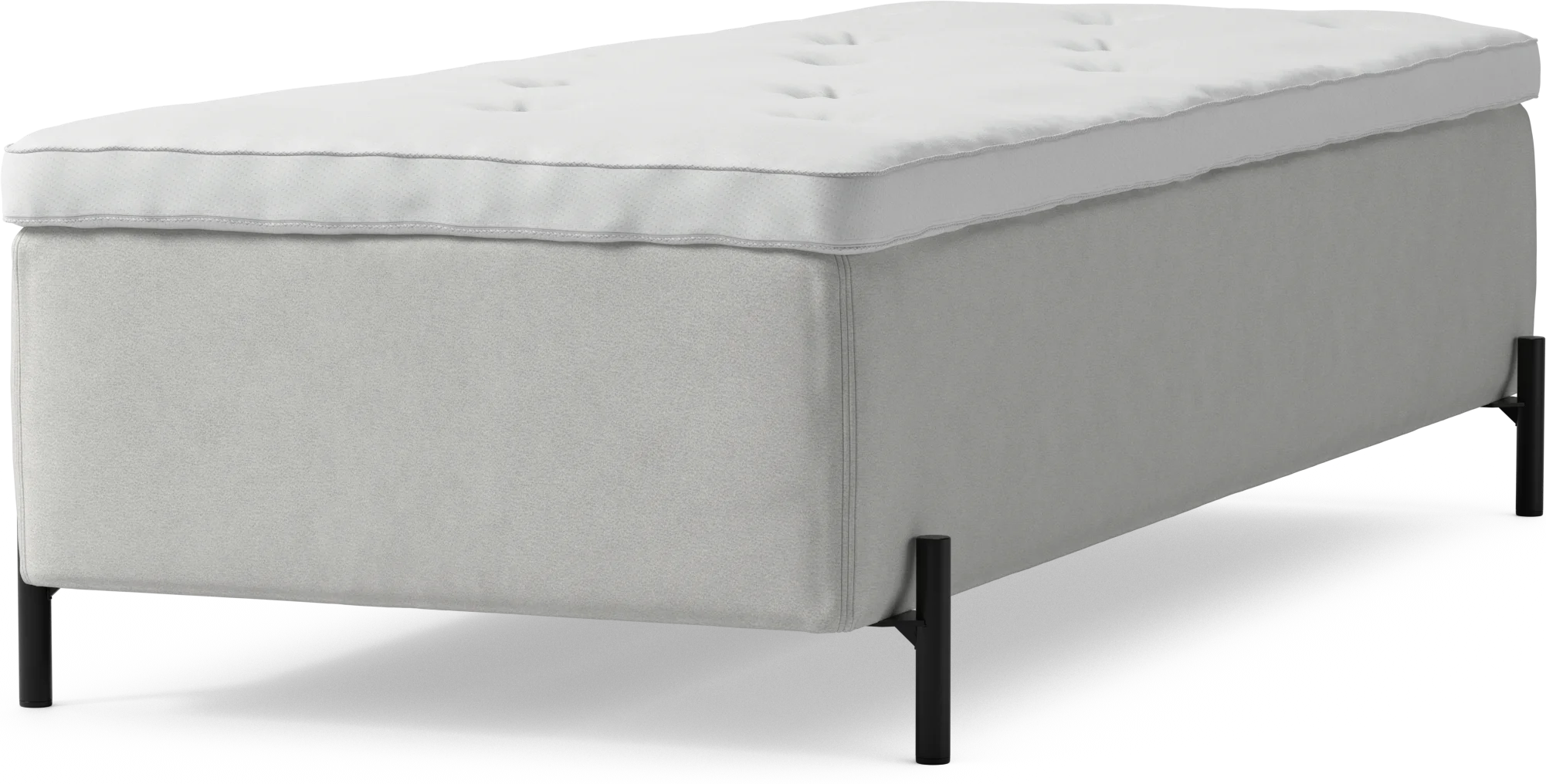 Delux Dream Ramsäng, enkelsäng med bäddmadrass och sängben 6UE3j