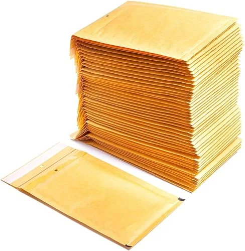 Påsar med inre bubbelpapper i polyeten, brun färg, fraktpåsar kapacitet för dokumentförvaring Offituria (200 kuvert, 220 x 340 mm) 8435677622965