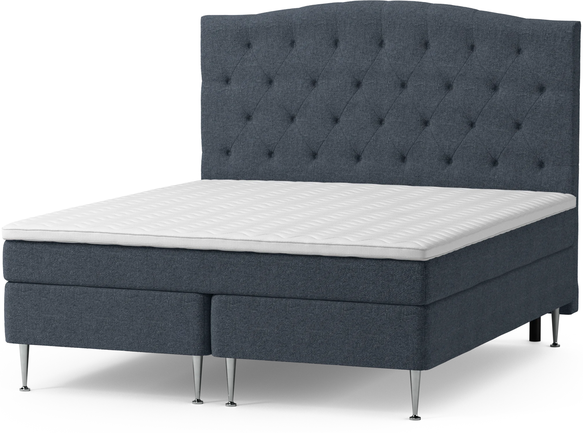 Asperö Comfort Kontinentalsäng, dubbelsäng med bäddmadrass Comfort och sängben RW5PX