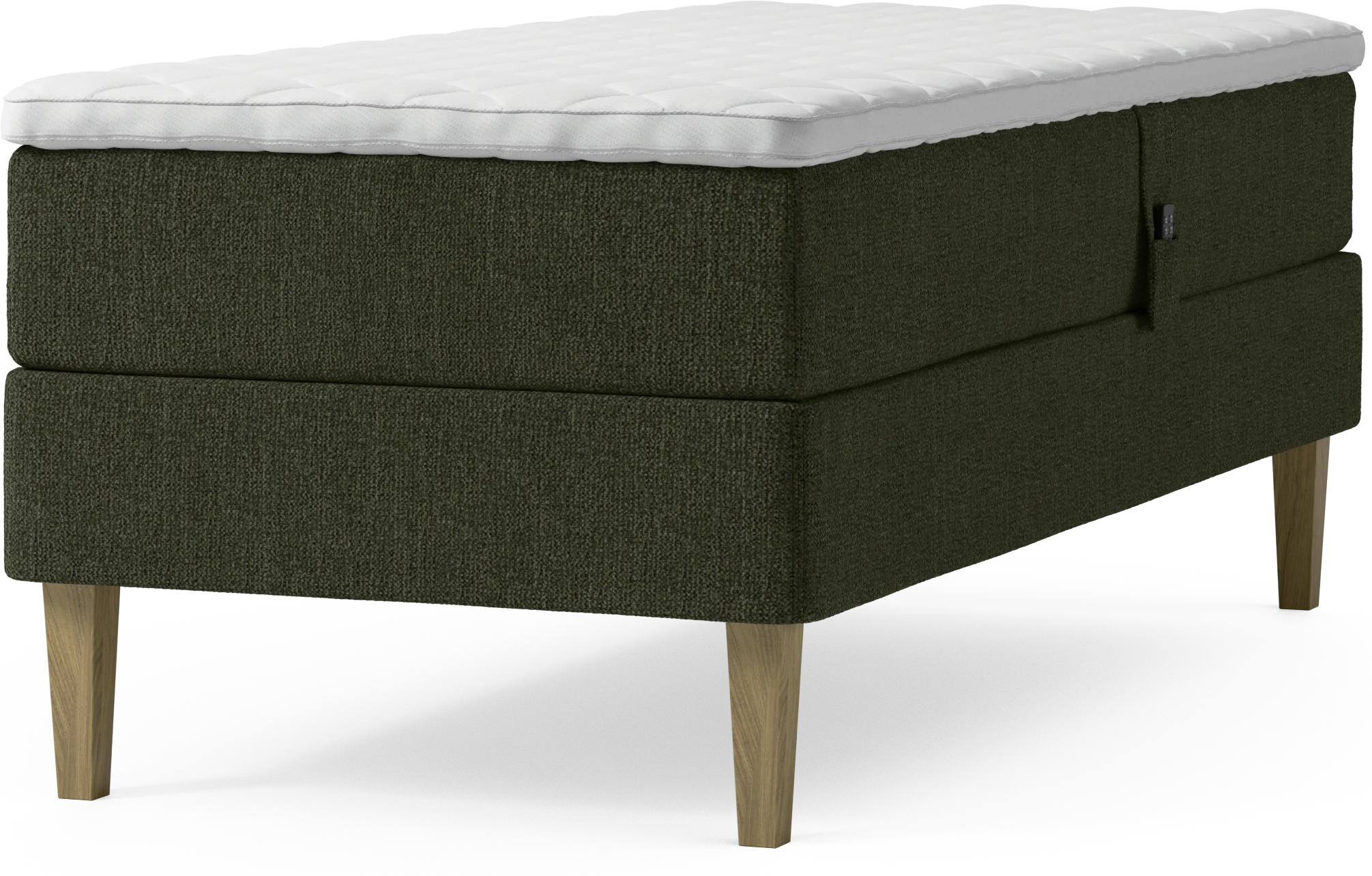 Delux Dream Ställbar säng, enkelsäng med bäddmadrass och sängben crL47