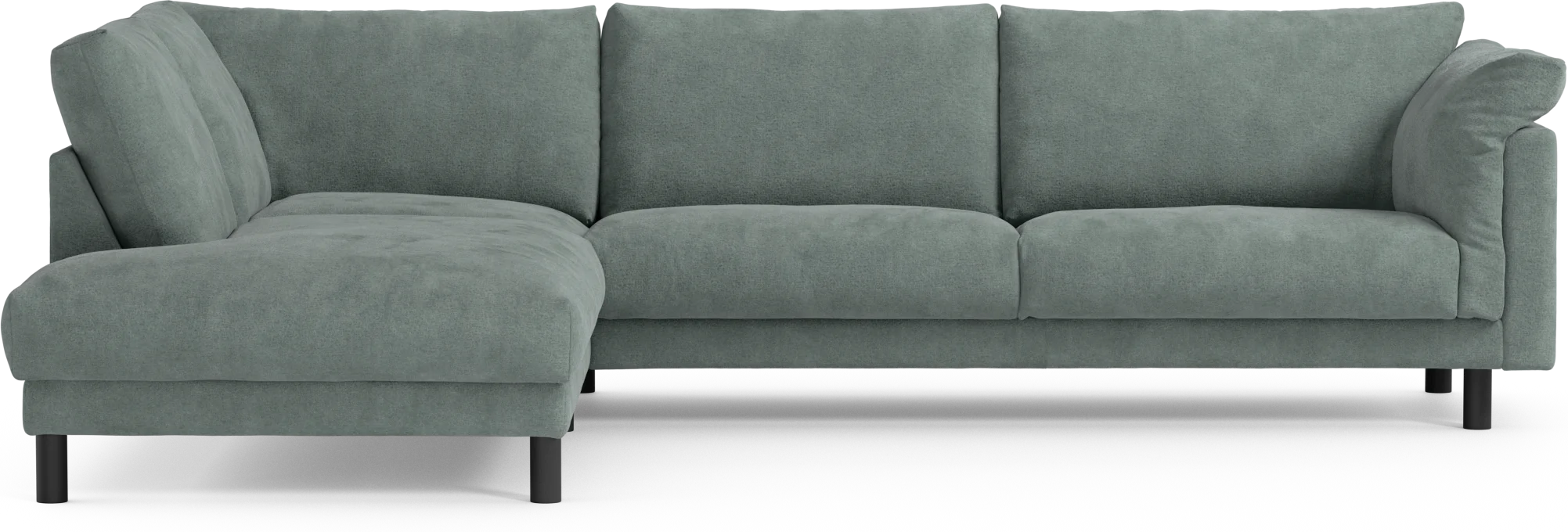 Cherrie 3-sits soffa med divan vänster, fast klädsel rD20O