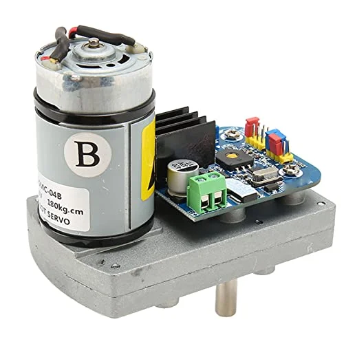 ASMC 04B Robot Servo, High Power 12 Till 24V 180kg.cm Servomotor, Pulssignal eller Analog Spänning Signalingång Hög Torsion Support för Robotar, RC Car Quadcopter 7382618923685