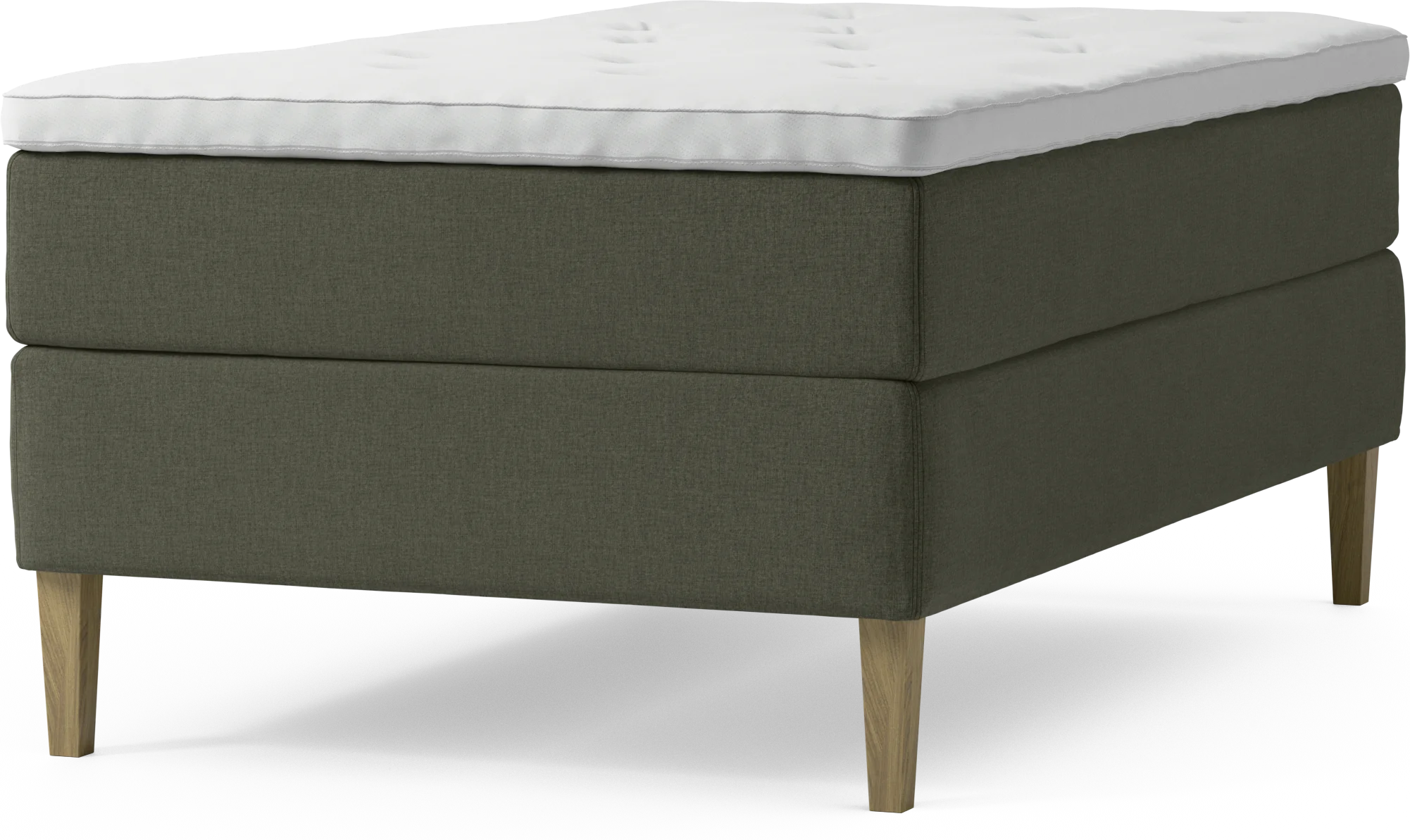 Delux Dream Kontinentalsäng, enkelsäng 120 cm med bäddmadrass och sängben 5QMGs