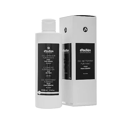 Ansiktsrengöring, vegansk renande ansiktsgel, minskar glitter och porer, 200 ml, för fet hud 8420212105140