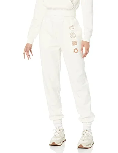 Amazon Essentials avslappnad joggingbyxor för kvinnor (finns i plusstorlek), äggskalsvit, X Large 196433860981