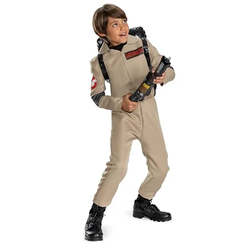 Ghostbusters barnkostym, officiellt licensierad av Disguise, bekväm passform och detaljerad design, S 4 till 6 192995087033