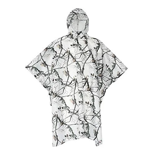 3 i 1 vattentät kamouflage snö huva regnkläder + leggings damasker för skidåkning promenader Camo Poncho 734561245418