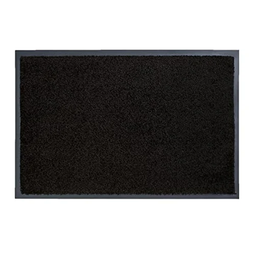 ASTRA slitstark smutsfångande pärla halkfri dörrmatta för inomhusbruk entrématta matta (antracit, 60 x 80 cm) 4002629156706