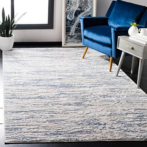 Safavieh multifunktionell matta område 90 X 150 cm Ivory/Blue 889048794443