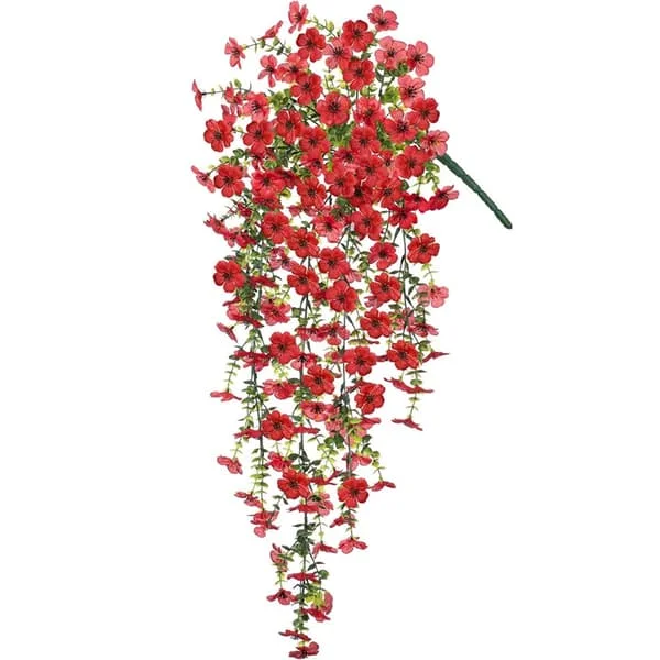 1/2 st konstgjorda hängande blommor sidenmorgongloria UV-resistent falsk hängande jätteblomma balkongträdgård bröllopsfestdekor S9 Size 2pcs 135157081