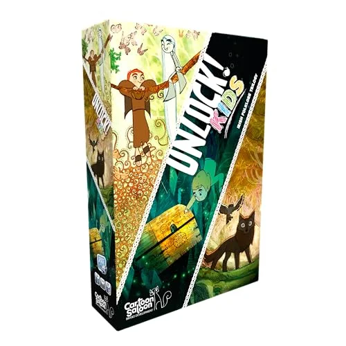 Asmodee Unlock! Kids 4 Emerald Isle History Escape spel för barn från 6 år Kooperativt kortspel Familjens brädspel 20 min 1 till spelare Svenska Space Cow 3558380116158