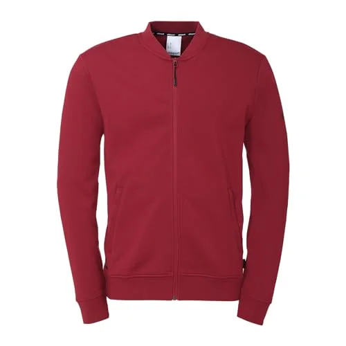 uhlsport ID collegejacka väst för herr gå ut jacka sweatshirt utan huva män, kvinnor och barn, Bordeaux, 128 4099803088861