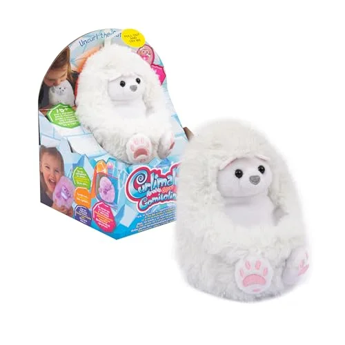 Giochi Preziosi Curlimals Artic I Arktisk Version Perry Den Mycket Fluffiga Isbjörnen med ljud och interaktion, för barn från 3 år, Cur01200 8056379160847