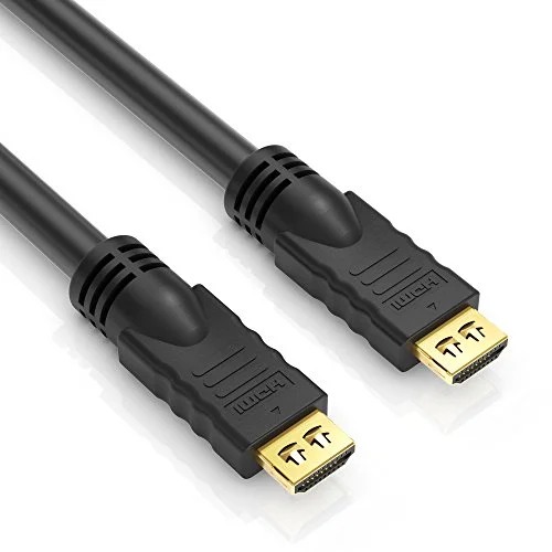 PureLink PI1005 250 High Speed HDMI anslutningskabel (2K FullHD (1080p), ethernet), A kontakt på kontakt, certifierad, halogenfri, 25,0 m, svart 4260134128568