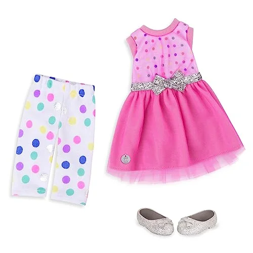 Glitter Girls Stay Sparkly Outfit Dockkläder 36 cm dockor glitterdräkt klänning, leggings och skor tillbehör för dockor, leksaker från 3 år 62243337152