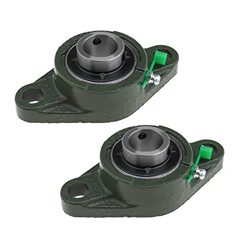 2 st UCFL204 20 mm rombisk fläns lager borr bultar självjusterande gjutningskudde block & oljemunstycke för transportsystem tryckmaskin 4894669755830