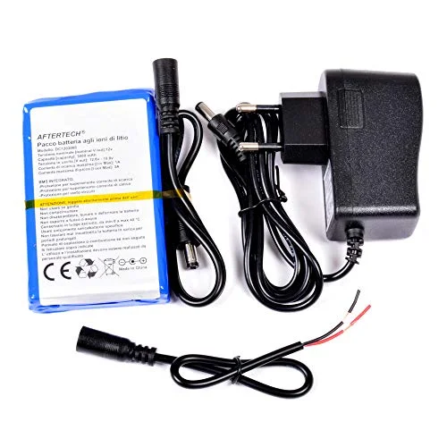 AFTERTECH 12V 3000mAh 3Ah LITIULADDNINGSBART BATTERIPACK 95x60x20mm F2D2 8052532916214