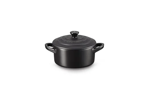 Le Creuset Mini kokosnöt/gryta, rund, 250 ml, 10 x 5 cm, stengods, matt svart 843251103591