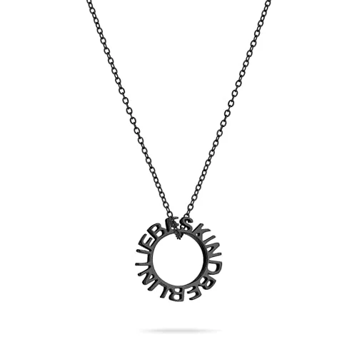 Kärleksbarn Berlin halsband LJ 1568 N 45 IP svart, cm, Rostfritt stål, Ingen ädelsten 4035608767884