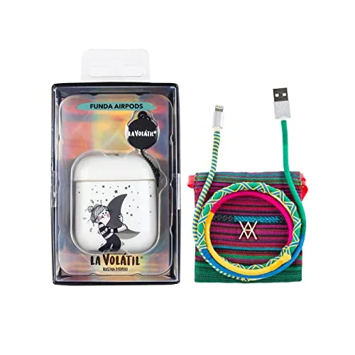 Pack Airpods Moon Silver + kabel USB Lightning tråd Spring 8445183013676