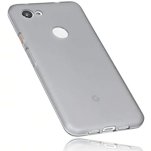 mumbi Fodral kompatibelt med Google Pixel 3a XL mobiltelefonfodral mobilskal, transparent svart 4251657905415