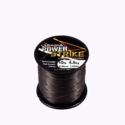 Ultima Power Strike extra stark gädda och rovdjur snurrande fiskelina vapenrök, 0,30 mm 10,0 lb 5035876007117