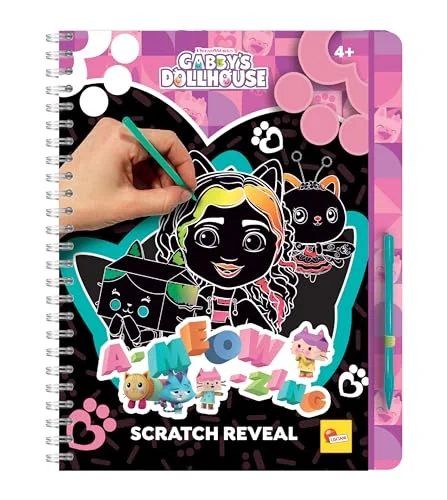 Gabby's dollhouse sketchbook a meow zing scratch reveal in display 12 9788833512976