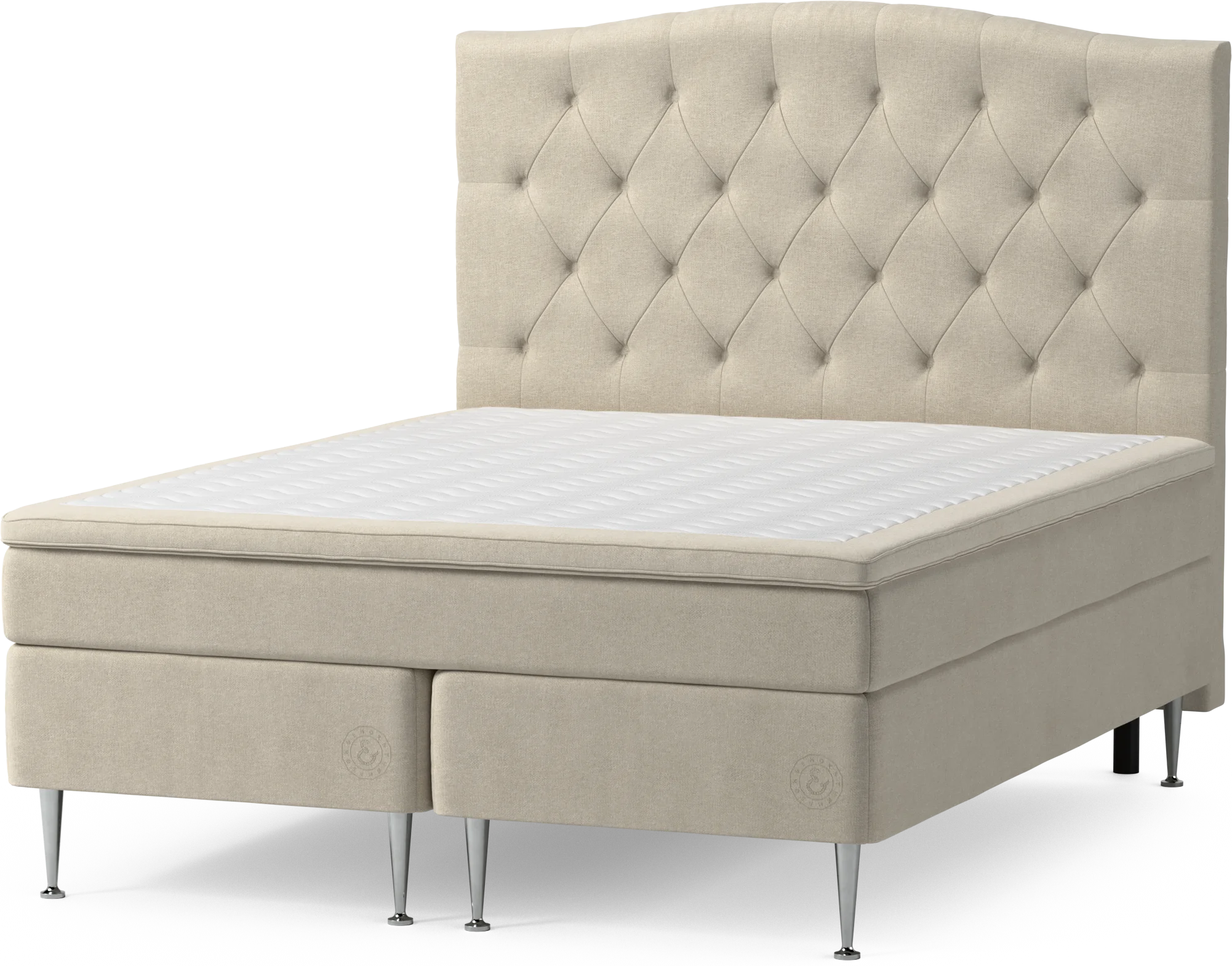 Asperö Comfort Kontinentalsäng, dubbelsäng med bäddmadrass Comfort och sängben lTTU6