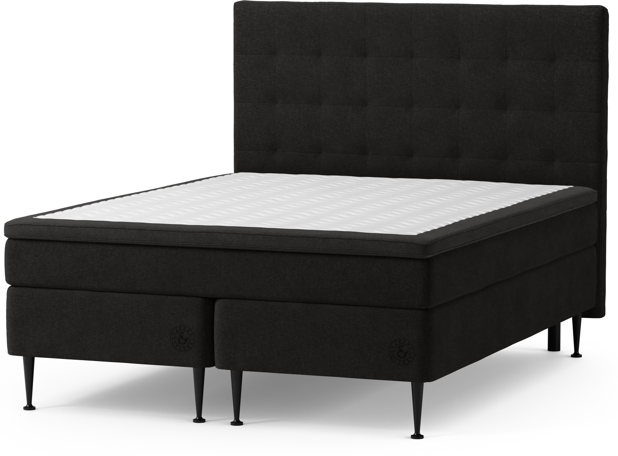 Asperö Comfort Kontinentalsäng, dubbelsäng med bäddmadrass Comfort och sängben yohYk