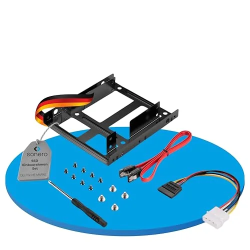 Sonero® SSD installationsramset, 2 x 2,5 tum till 3,5 inkl. tillbehör 4251364734612