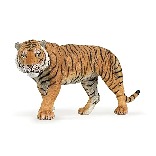Papo 50004 vilda djur i världen djurfigur, tiger, flerfärgad, en storlek, storlek passar alla 799457321157