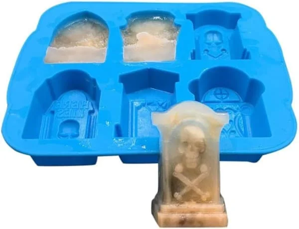 (1*6 Gravvårdskuber) (Blå) 3D Gravvård Isformar, Silikon ZZF-0095141 (1*6 Gravvårdskuber) (Blå) 3D Gravvård Isformar, Silikon ZZF-0095141