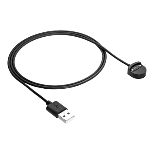 AKYGA AK SW 56 USB laddningskabel kompatibel med Ticwatch S/E 1 m svart laddare 5906708750016