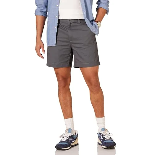 Amazon Essentials herr Classic Fit 17,78 cm kort, grå, 33 191770904954