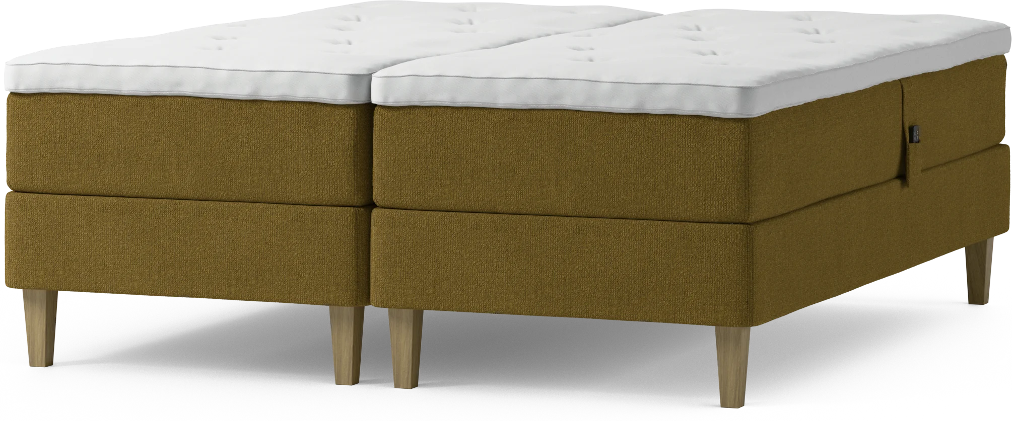 Delux Dream Ställbar säng, dubbelsäng med bäddmadrass och sängben PjN42