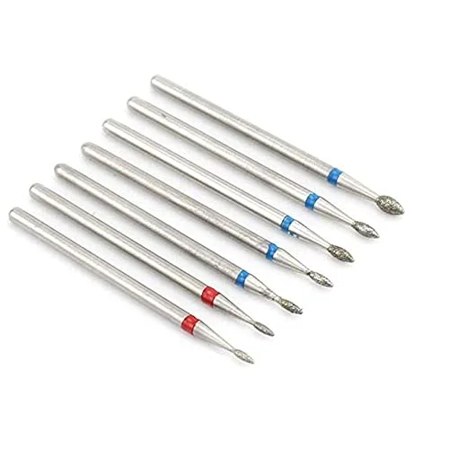 5/6/7 Diamond Nail Drill Bits Milling Cutter Set Cutters Manicure Silicon Stone Pedicure Electric for Mill Machine, 7st, H6 6921704901513
