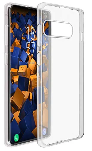 mumbi Skal kompatibelt med Samsung Galaxy S10+ mobiltelefonfodral tunt, ultratunt, transparent 4251657900427