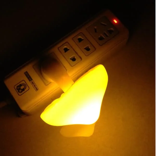 1-pack sensor LED nattlampa, energisnål vägglampa, svampnattlampa för sovrum, badrum, toalett, hall, (gul) HY-SY-072409063 1-pack sensor LED nattlampa, energisnål vägglampa, svampnattlampa för sovrum, badrum, toalett, hall, (gul) HY-SY-072409063