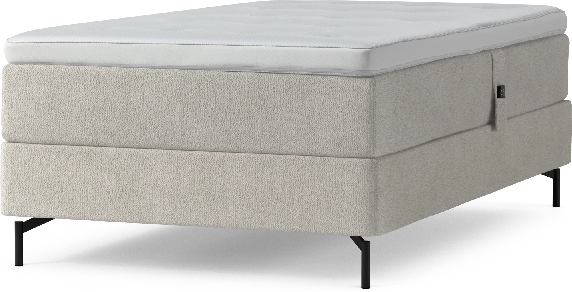 Delux Dream Ställbar säng, enkelsäng med bäddmadrass och sängben WmGX7