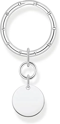 THOMAS SABO Schlüsselring mit Anhänger in Form eines Coin Sterling Silber, KR15 637 21 Einheitsgröße 4051245509045