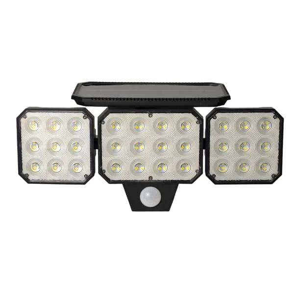 1-pack Solar Rörelselampa 120LED – 3 Huvuden 3 Lägen 2000mAh IP65 för Trädgården 1 PC WM3212WE00#SZM04 1-pack Solar Rörelselampa 120LED – 3 Huvuden 3 Lägen 2000mAh IP65 för Trädgården 1 PC WM3212WE00#SZM04