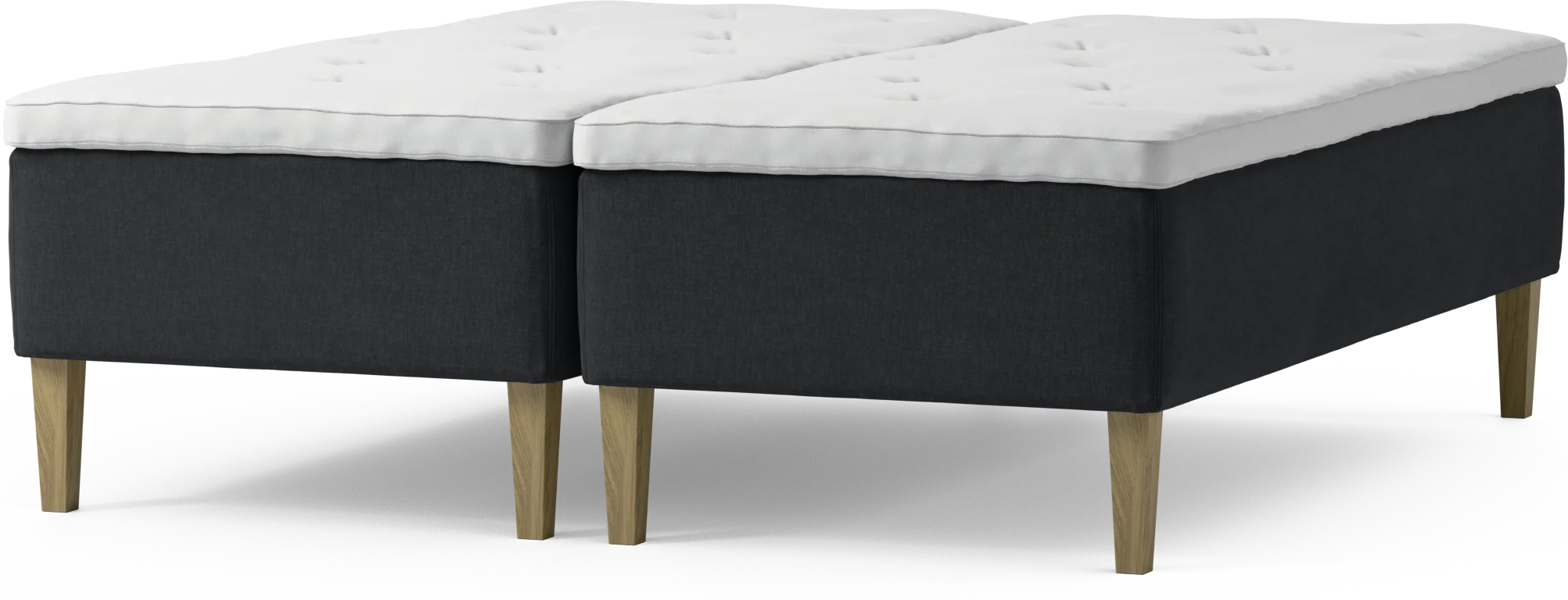 Delux Dream Ramsäng, dubbelsäng med bäddmadrass och sängben G3J53