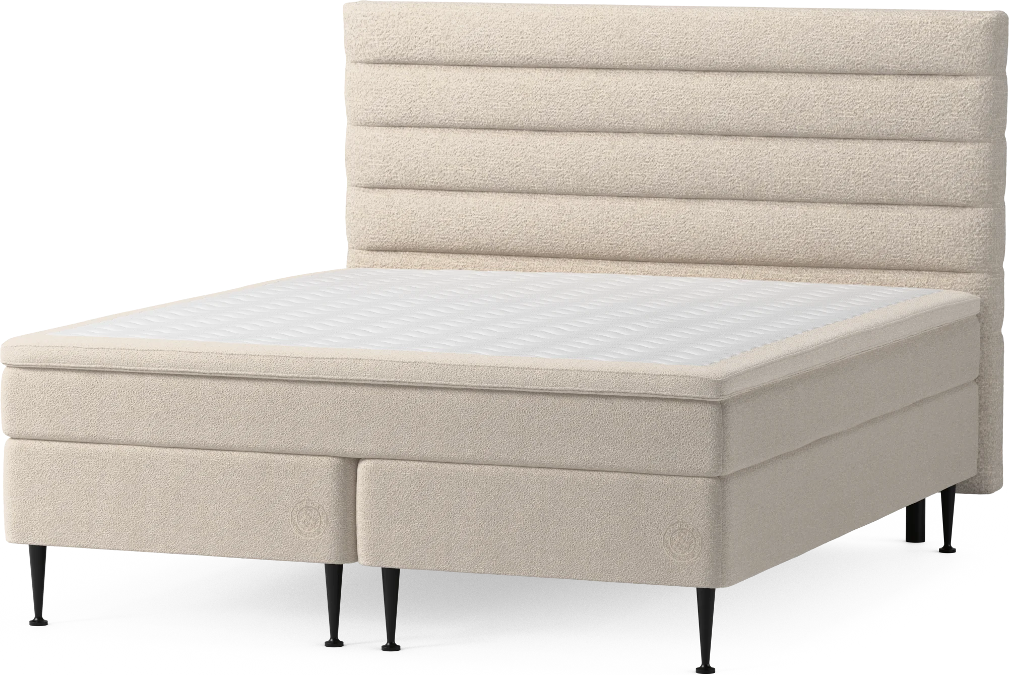 Asperö Comfort Kontinentalsäng, dubbelsäng med bäddmadrass Comfort och sängben teFkA