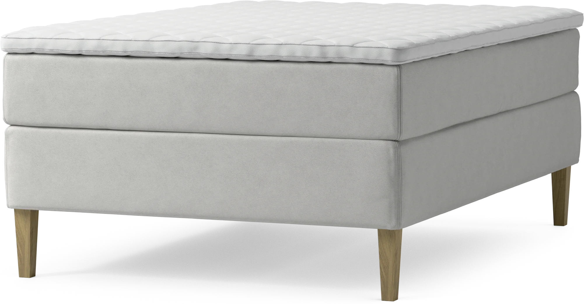 Delux Dream Kontinentalsäng, enkelsäng 140 cm med bäddmadrass och sängben 9SVKB