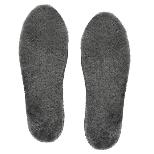 Riemot lammskinnssulor, innersulor, herr, dam, lammskinn, inlägg, varm, vinter, skoinlägg, GRÅ, 46 6975058037763
