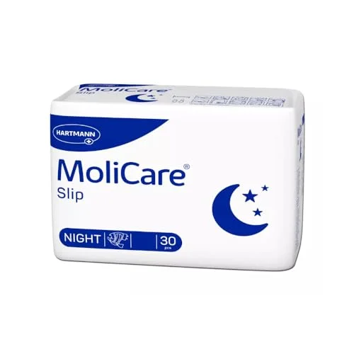 MoliCare Slip Night vuxenblöjor för svår urin och avfasningsinkontinens på natten Pålitlig bekväm Storlek L (120150 cm höftomkrets), 30 artiklar 4052199698298