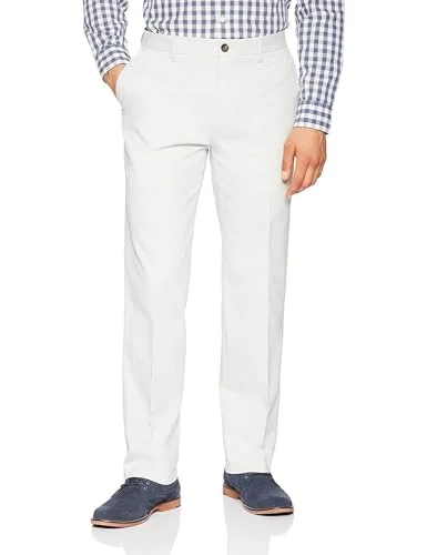 Amazon Essentials Classic fit Wrinkle Resistant Flat Framsida Chino Pant Slip, grå (ljusgrå), W29/L29 (tillverkarens storlek: 29W x 29L) 191770234389
