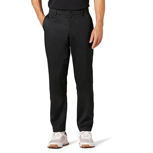 Amazon Essentials mäns atletisk passform stretchgolfbyxor (finns i stora och långa), svarta, 30 W x 34 L 197153023045