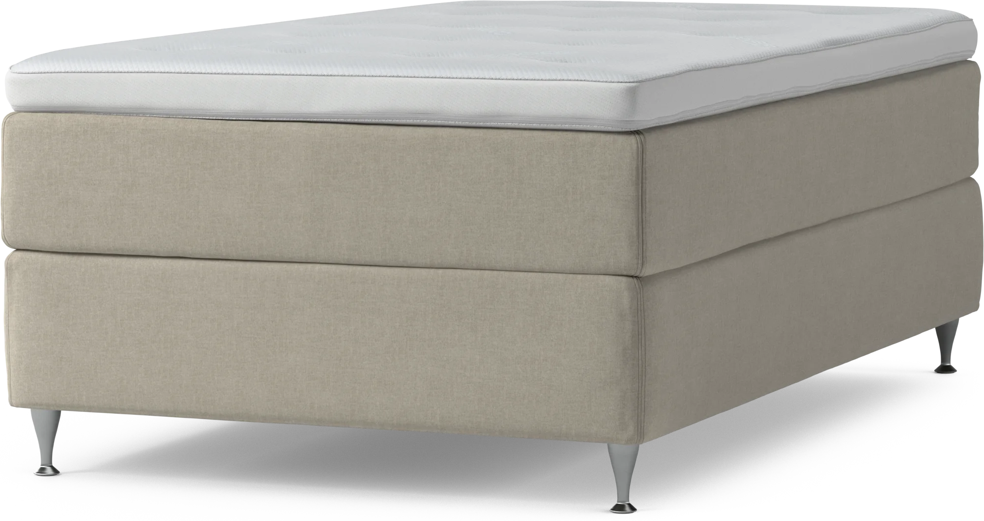 Delux Dream Kontinentalsäng, enkelsäng 120 cm med bäddmadrass och sängben YdVqm