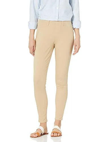 Amazon Essentials dam pull on stickad jegging (finns i plusstorlek), kakibrun, liten 194223827831